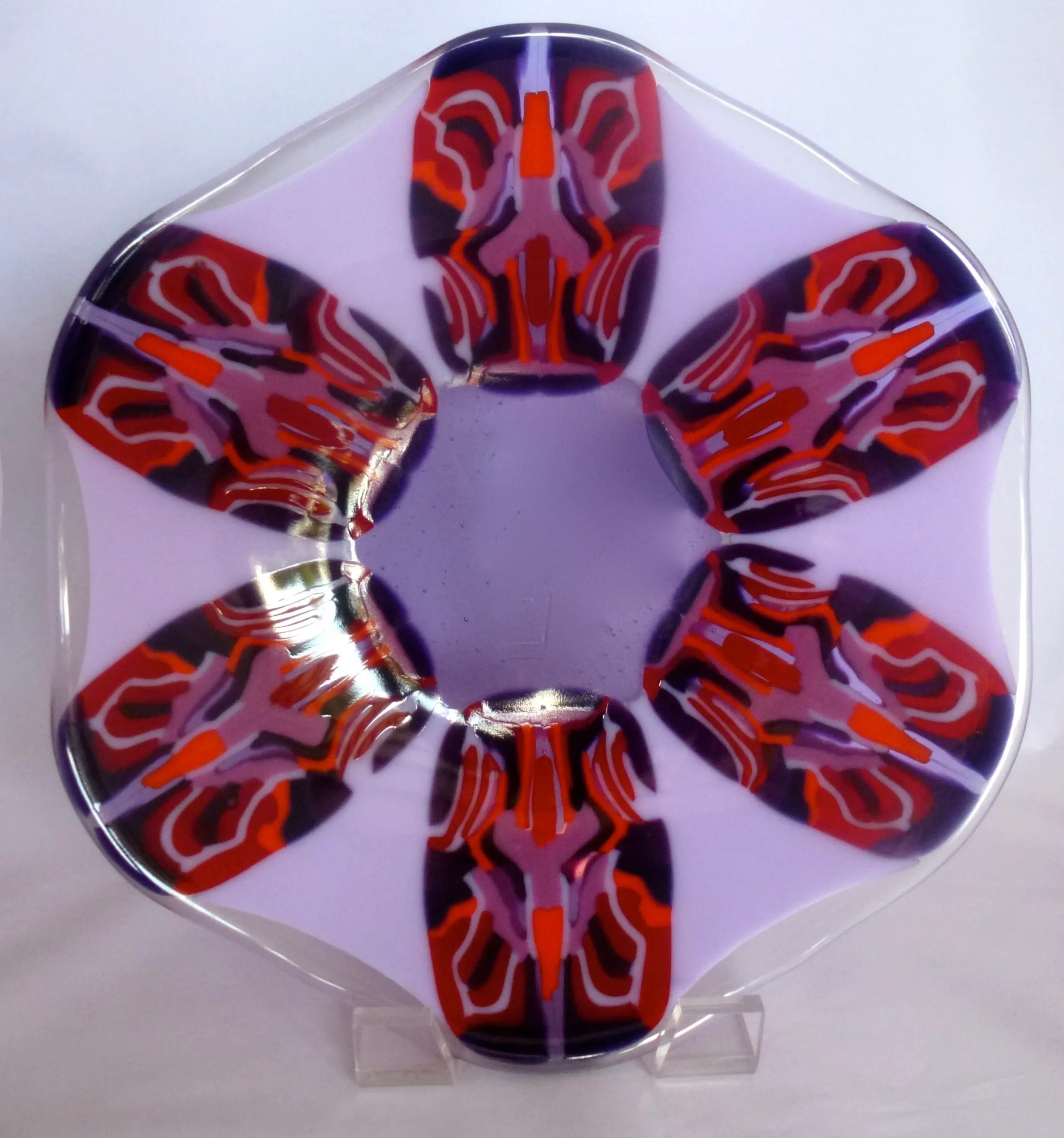 Purple Pattern Bars on Lavender